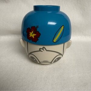STITCH Sunart Bowl & Tea Cup Set Blue Disney Japan